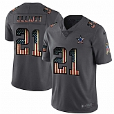 Nike Cowboys 21 Ezekiel Elliott 2019 Salute To Service USA Flag Fashion Limited Jersey Dyin,baseball caps,new era cap wholesale,wholesale hats